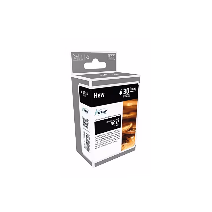 Astar AST AS15197 HP Nr. 27 black 