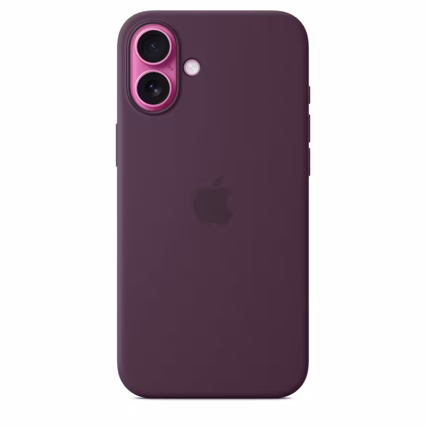  Apple iPhone 16 Plus Silikon Case mit Magsafe plum 