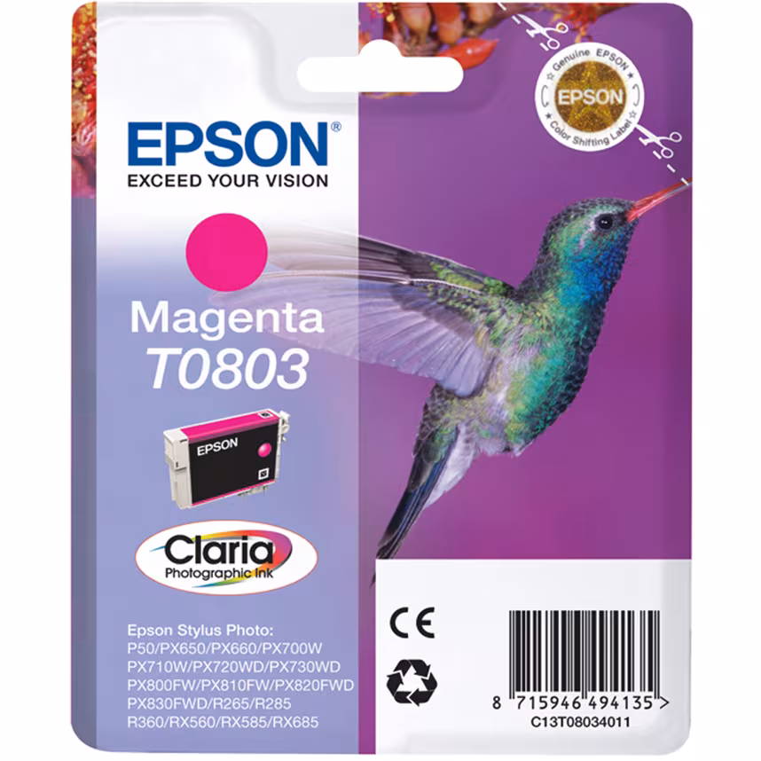 Epson T0803 Tinte Photo Magenta 7,4ml