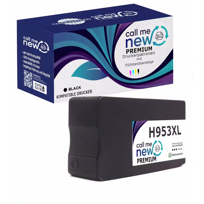 CMN Premium aufber. Tintenpatrone für HP953XL schwarz