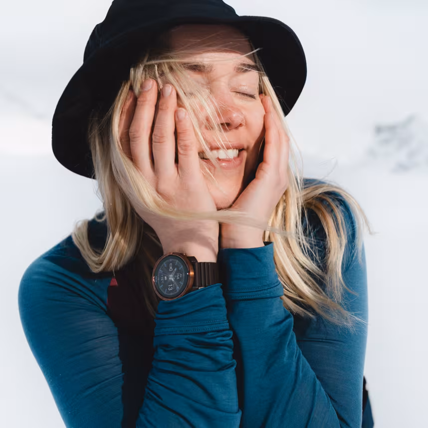 Polar Armband 22mm S-L Brown Copper