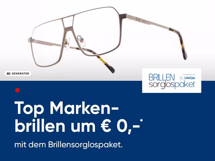 KI-generiert 
Werbemittel f&uuml;r Brillenfassungen von ZEISS. Jetzt bei Hartlauer.