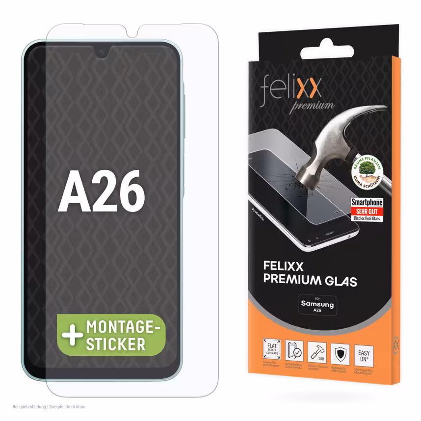 
felixx Premium-Glas  Case friendly Samsung Galaxy A26
