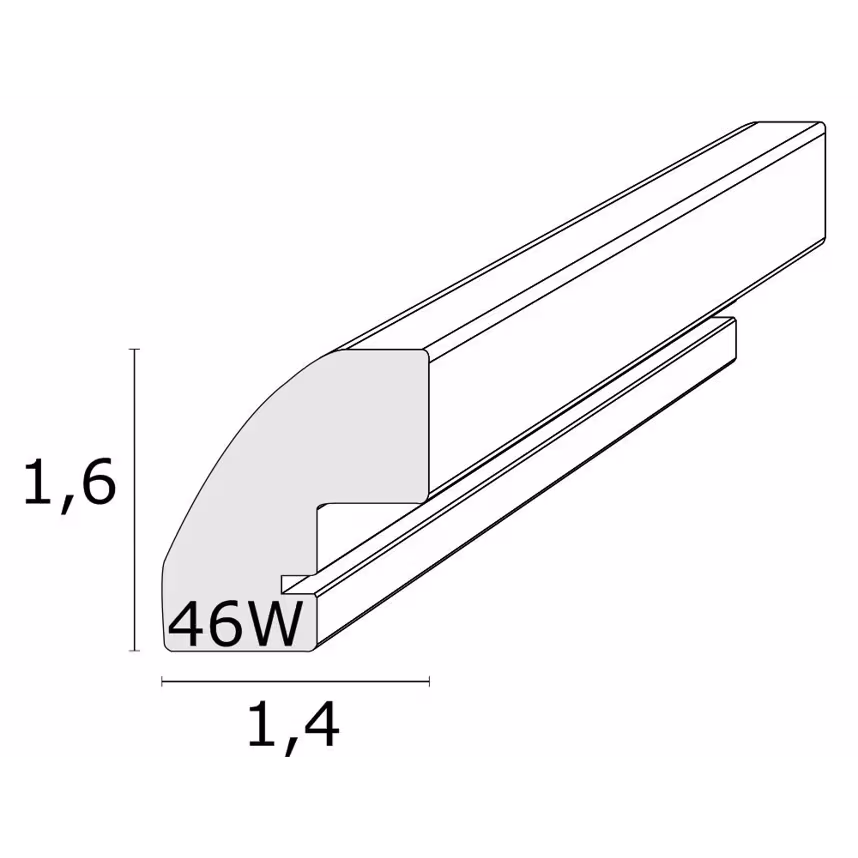 Deknudt S46WG1P1 13x18 Kunststoff Holzoptik weiß