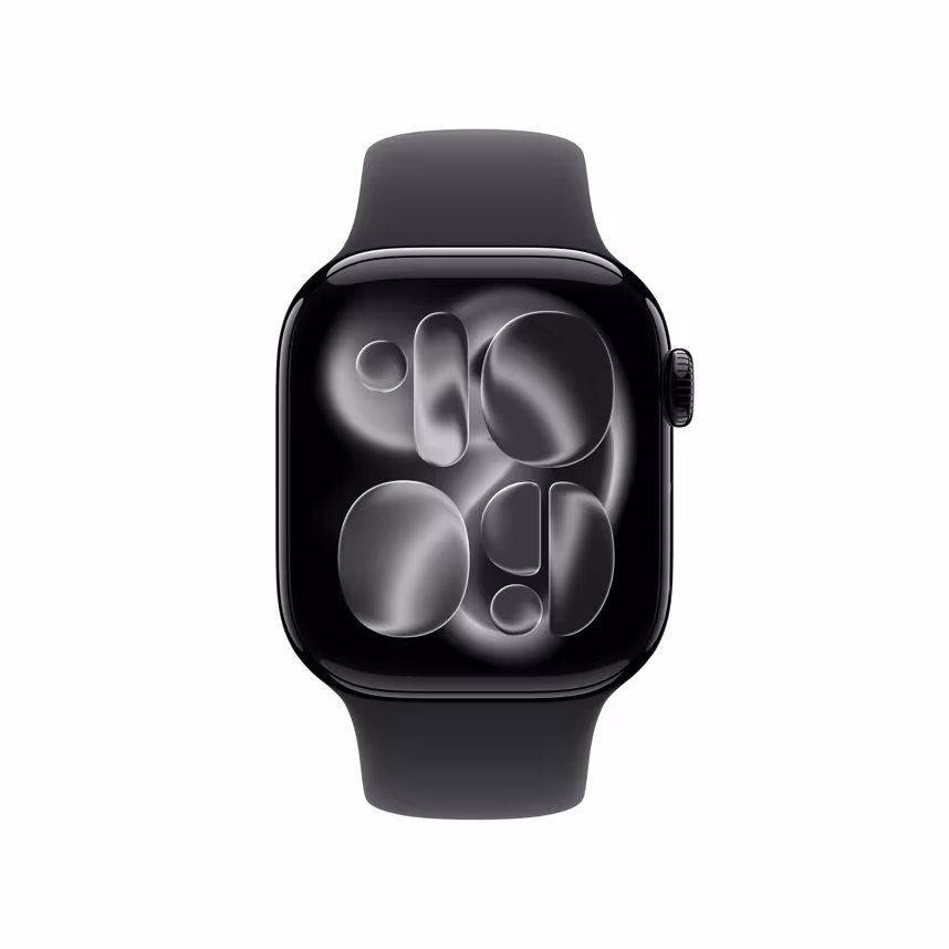 Apple Watch S11 GPS 42mm Jet Black Alu Case + Black Sport M/L
