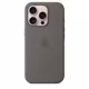 Apple iPhone 16 Pro Silikon Case mit Magsafe stone gray