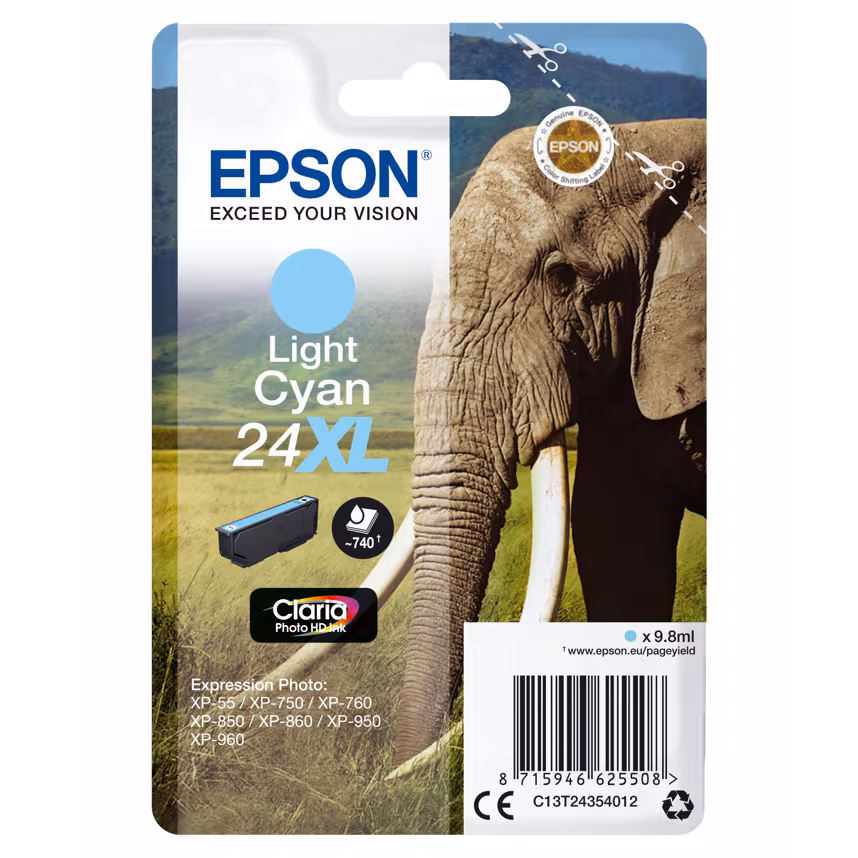 Epson 24XL T2435 Tinte Light Cyan 9,8ml