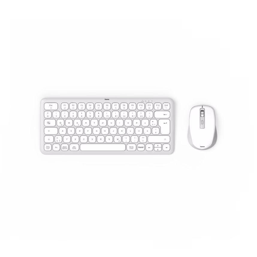 Hama Multi-Device-Tastatur/Maus-Set "WKM-500" Weiß
