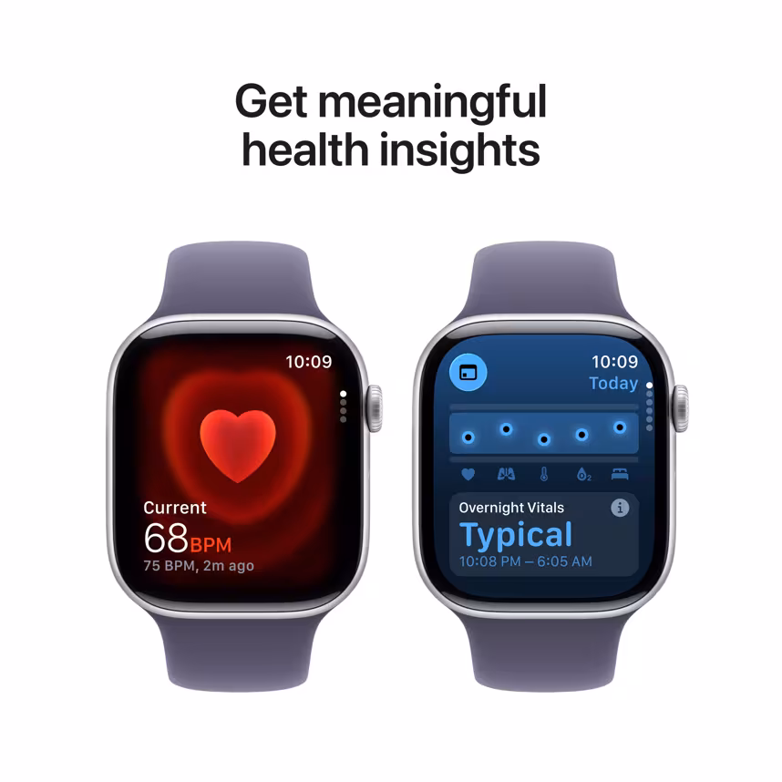 Apple Watch S11 GPS 46mm Silver Alu Case + Purple Fog Sport S/M
