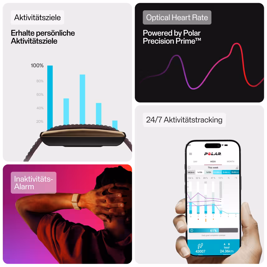 Polar Loop Tracker ohne Display Brown Copper