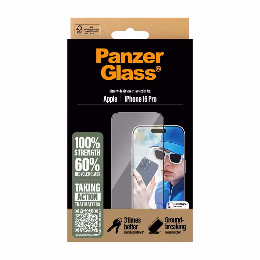 
PanzerGlass Schutzglas Apple iPhone 16 Pro