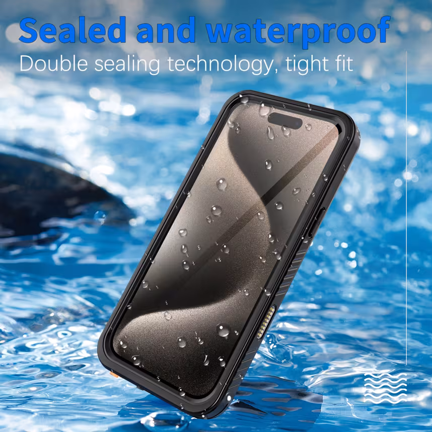 felixx IP68 Waterproof case Black - Apple iPhone 16 Pro Max