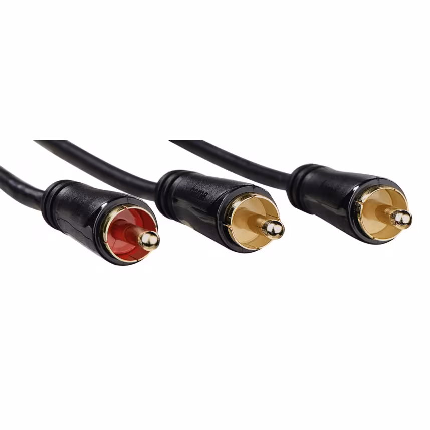 Hama Subwooferkabel Cinch - 2 Cinch-Stecker, vergoldet 5m 