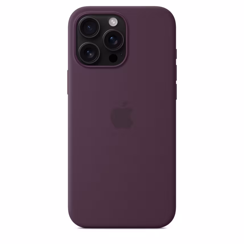 Apple iPhone 16 Pro Max Silikon Case mit Magsafe plum 