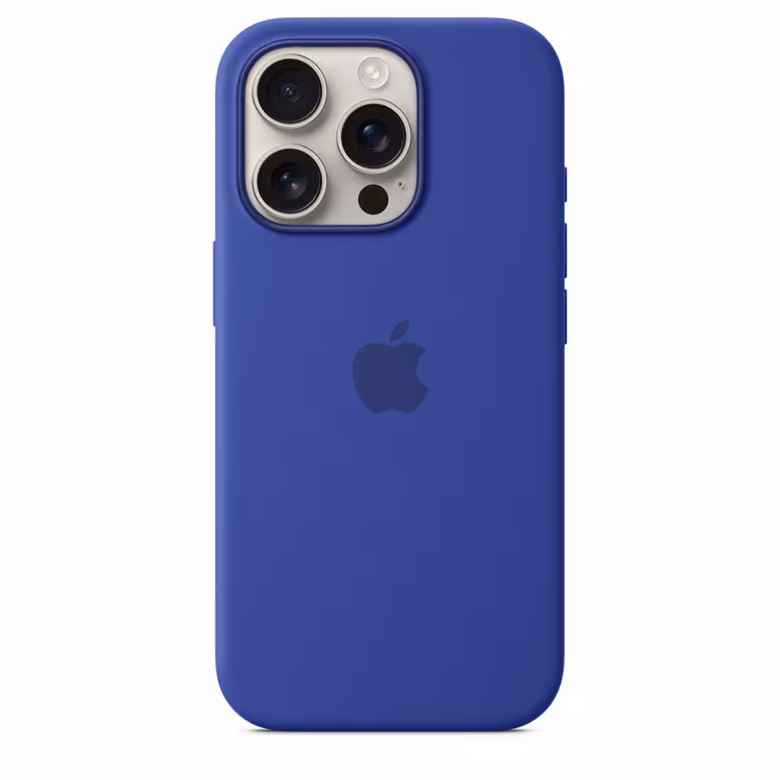 Apple iPhone 16 Pro Silikon Case mit Magsafe ultramarin