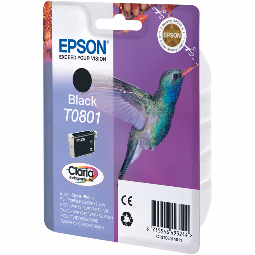 Epson T0801 Tinte Photo Black 7,4ml