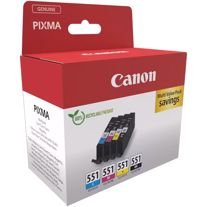 Canon CLI551 Tinte Multipack