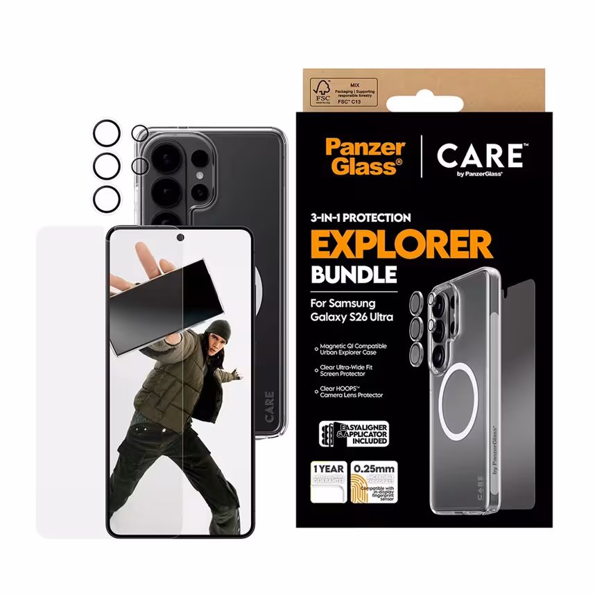 PanzerGlass Care Urban Combat 3 in 1 Bundle Samsung Galaxy S26 Ultra
