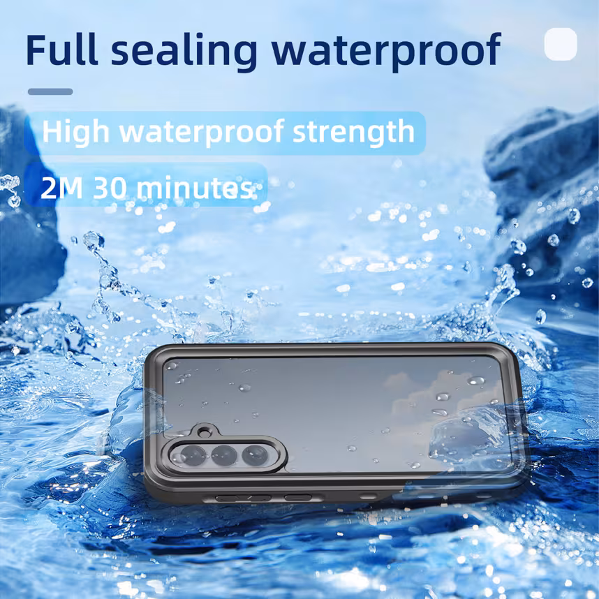 felixx IP68 Waterproof case Black - Samsung Galaxy A35