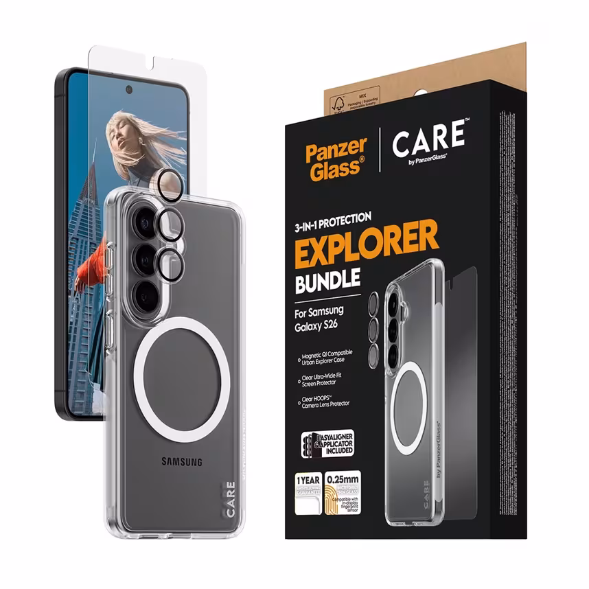 PanzerGlass Care Urban 3 in 1 Bundle Samsung Galaxy S26
