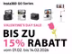 Insta360 GO Series mit folgendem Text: "Valentine's Day Sale. Bis zu 15% Rabatt. Vom 01.02. bis 14.02.2026."