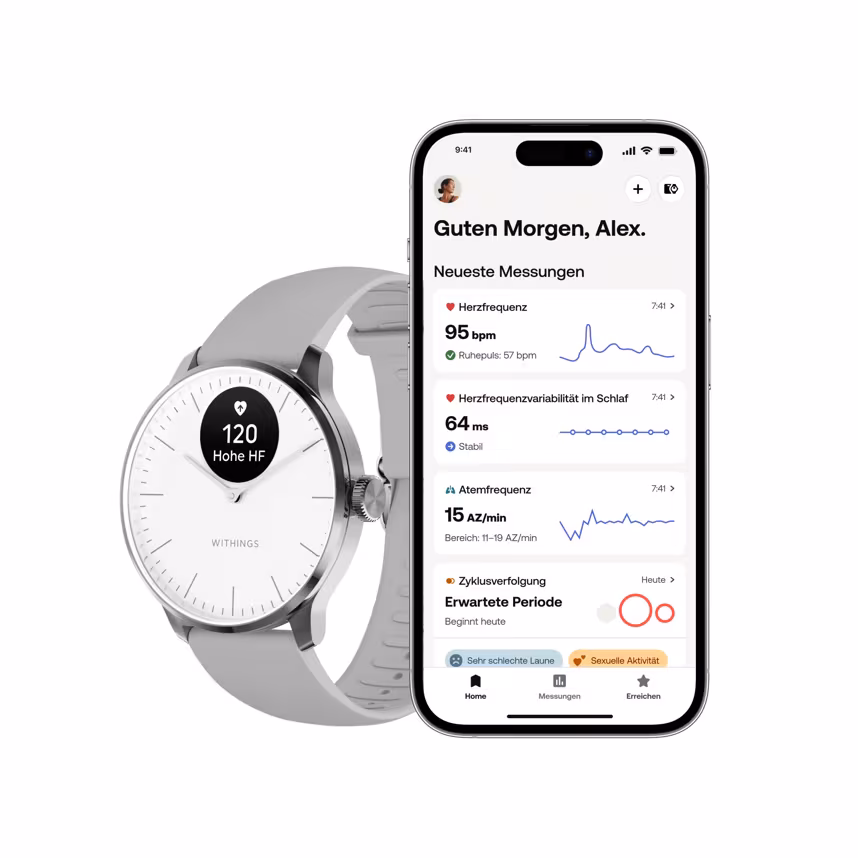 Withings Scanwatch light 37mm weiß