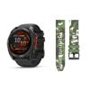 Garmin Fenix 8 51mm schwarz/schiefergrau + Gratis Mika Band camouflage




