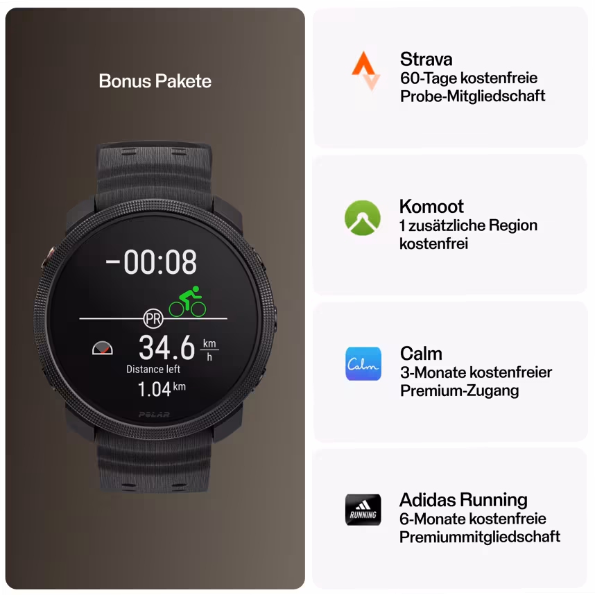 Polar Vantage M3 S-L schwarz