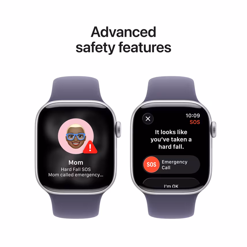 Apple Watch S11 GPS 42mm Silver Alu Case + Purple Fog Sport M/L
