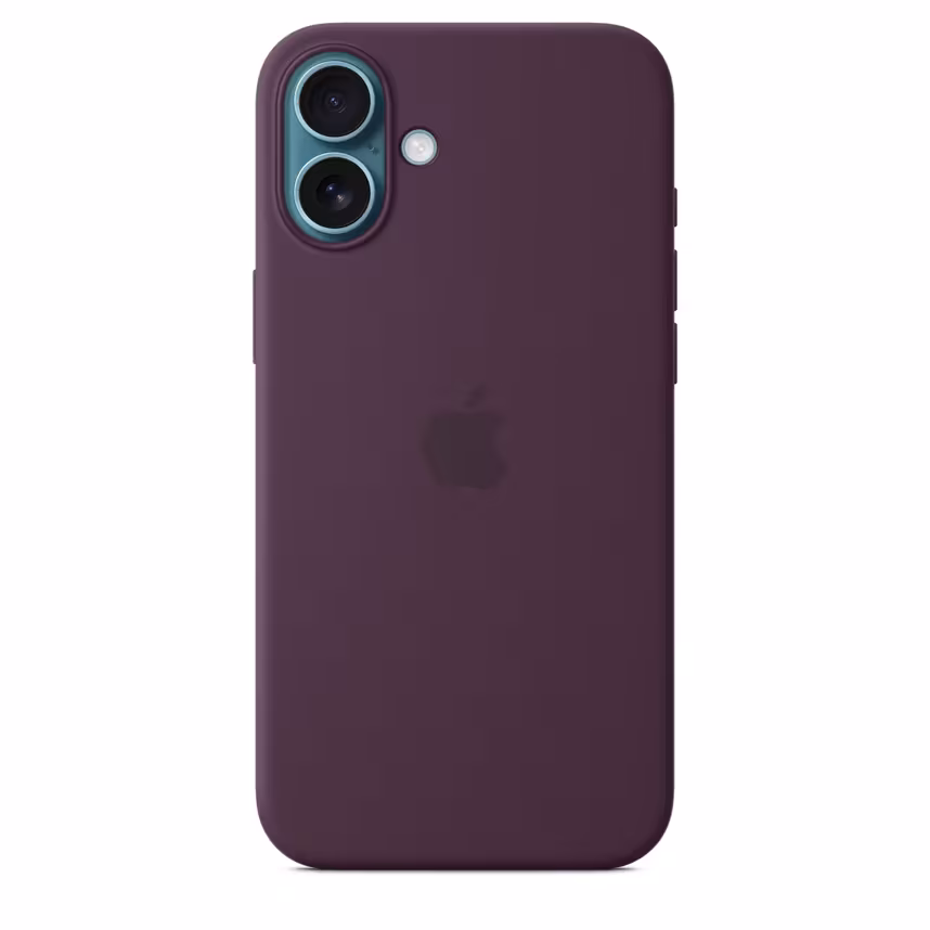  Apple iPhone 16 Plus Silikon Case mit Magsafe plum 