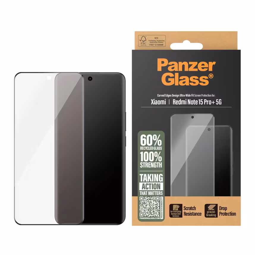 PanzerGlass Glas Ultra-Wide Fit Xiaomi Red Note 15 Pro+ 5G