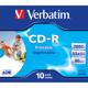 Verbatim CD-R 80 52x Jewel Case 10er printable