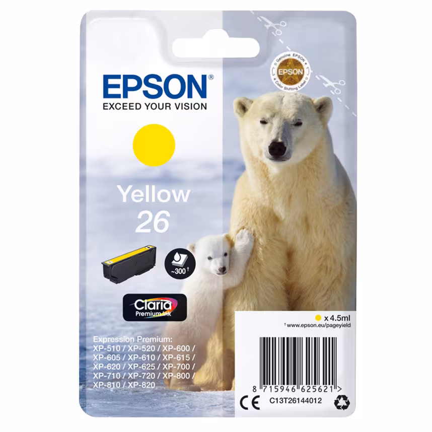Epson T26144012 Tinte gelb 4.5ml