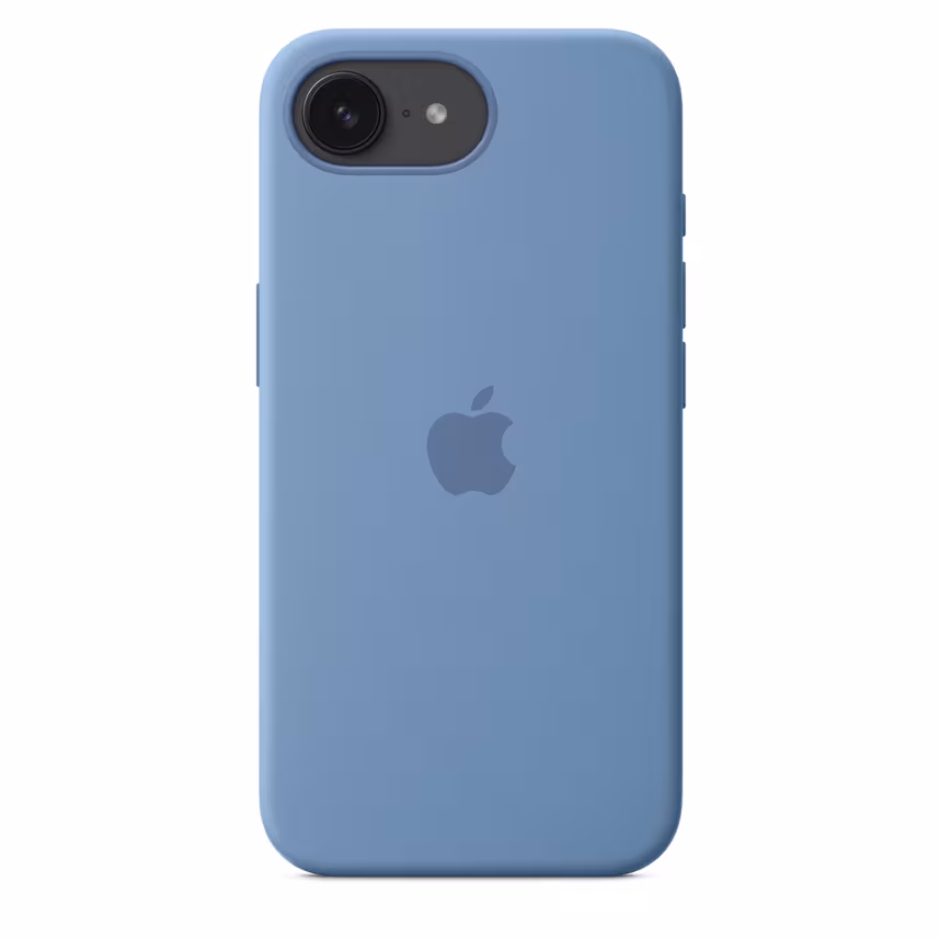 Apple iPhone 16e Silikon Case winterblau