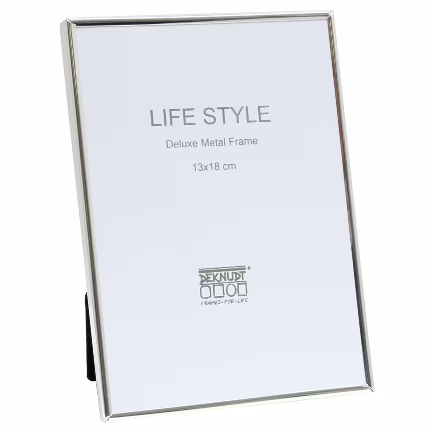 Bilderrahmen Deknudt 10x15cm Metall silber glänzend S58MS1