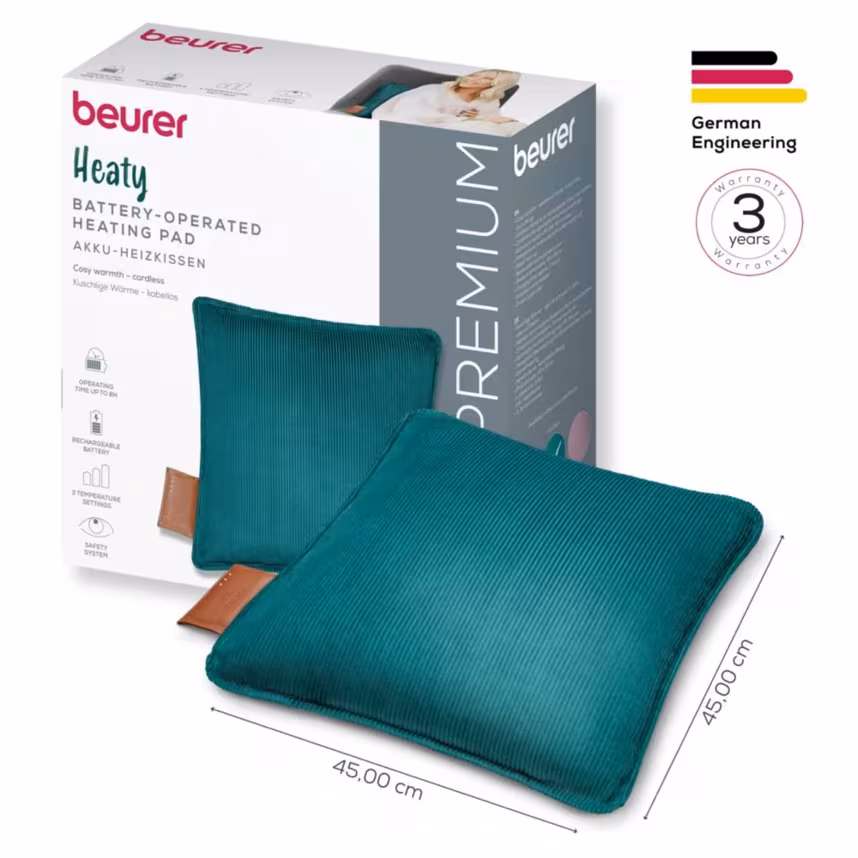 BEURER HK 77 Akku-Heizkissen celestial