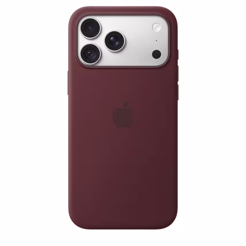 Apple iPhone 18 Pro Max Silikon Case mit MagSafe Burgundy