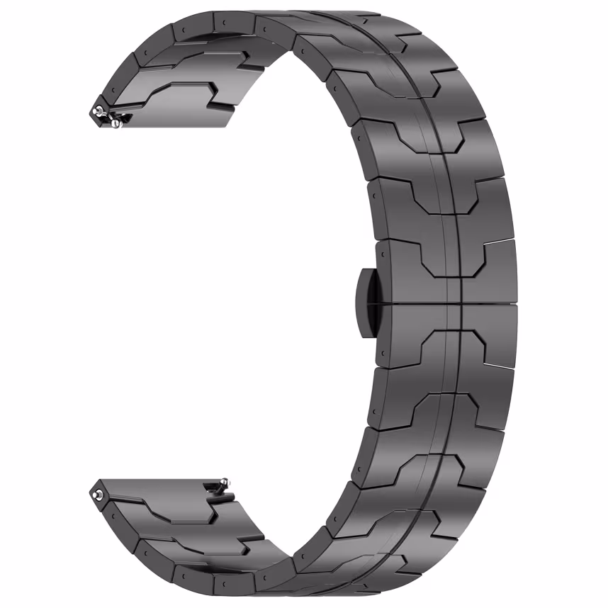 Felixx Smartwatcharmband Edelst./Titan Black-Universal 22mm

