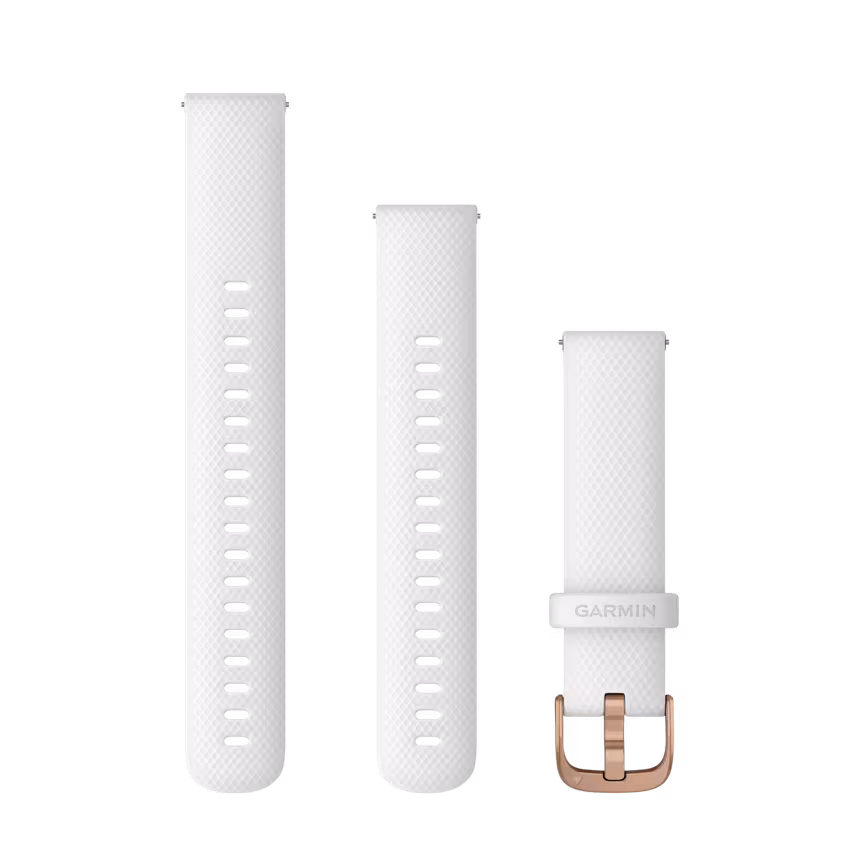 Garmin Schnellwechsel Armband wei&szlig;/rose&acute; 18mm