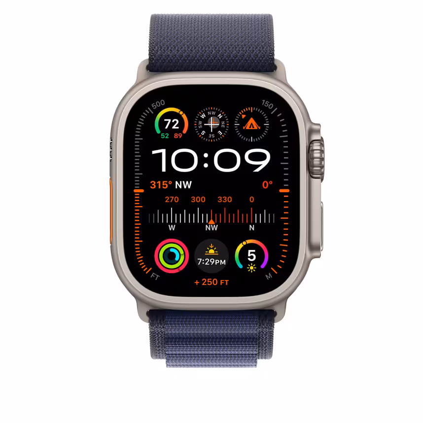 Apple Watch 49mm Alpin Loop S marine