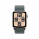 Apple Watch SE LTE 40mm starlight Alu Case + green loop