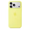 Apple iPhone 17 Pro Max Silicone Case mit MagSafe Neon Yellow
