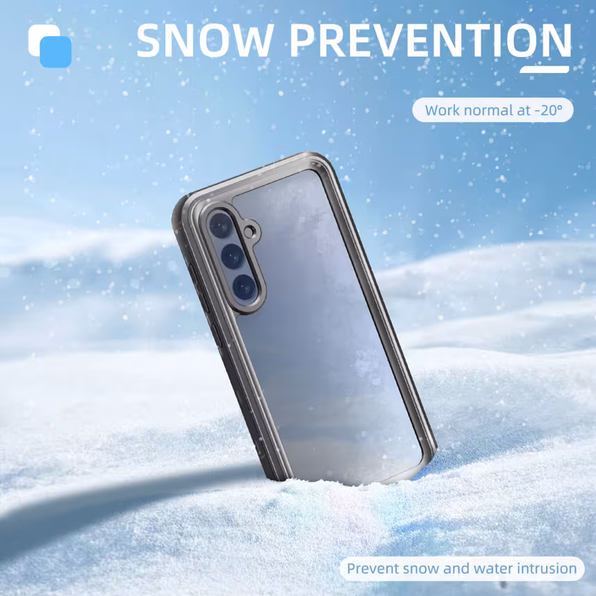 felixx IP68 Waterproof case Black - Samsung Galaxy A35