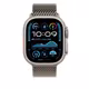 Apple Watch 49mm Milanaise Band M titan natur 