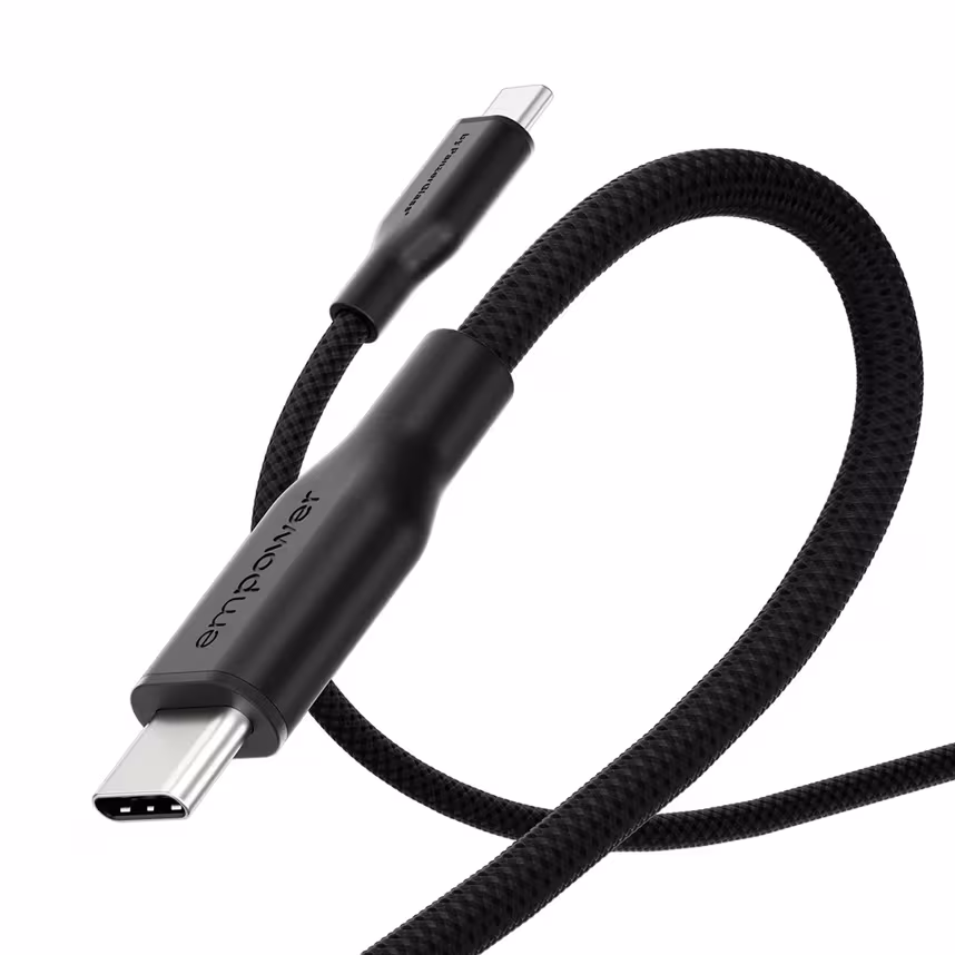 Emporia by PanzerGlass 60W USB-C/USB-C USB 2.0 1,2M Black