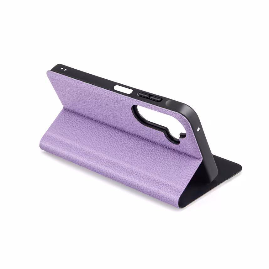felixx Premium Book Case Venezia lila mit Standfunktion und Innenfach für Samsung Galaxy A25 5G