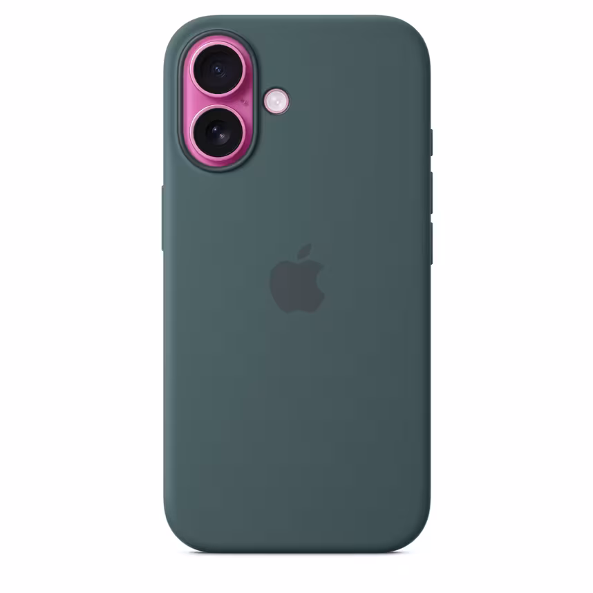  Apple iPhone 16 Silikon Case mit Magsafe lake green 