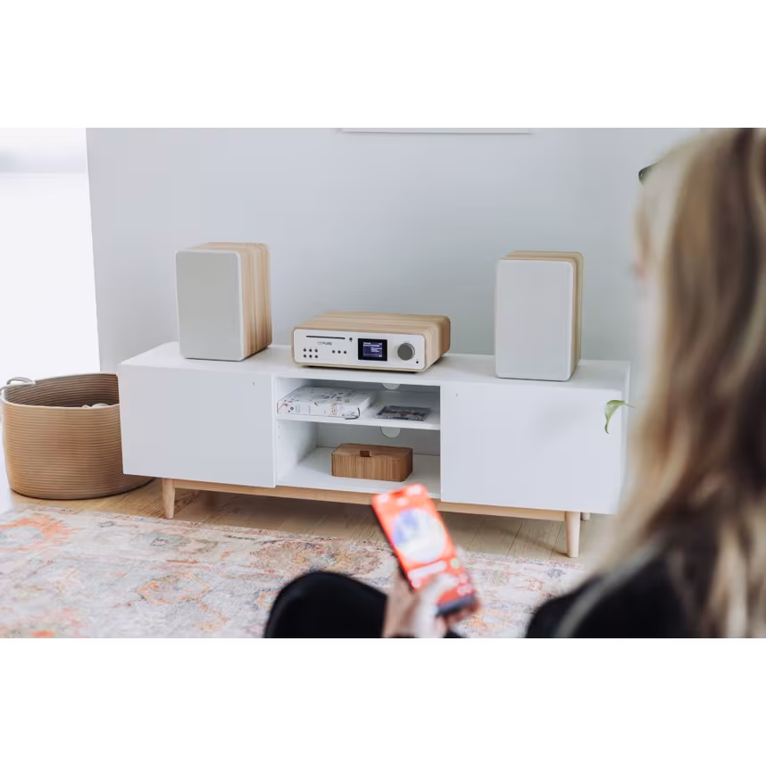 Pure Classic Stereo EU/UK cotton white/oak