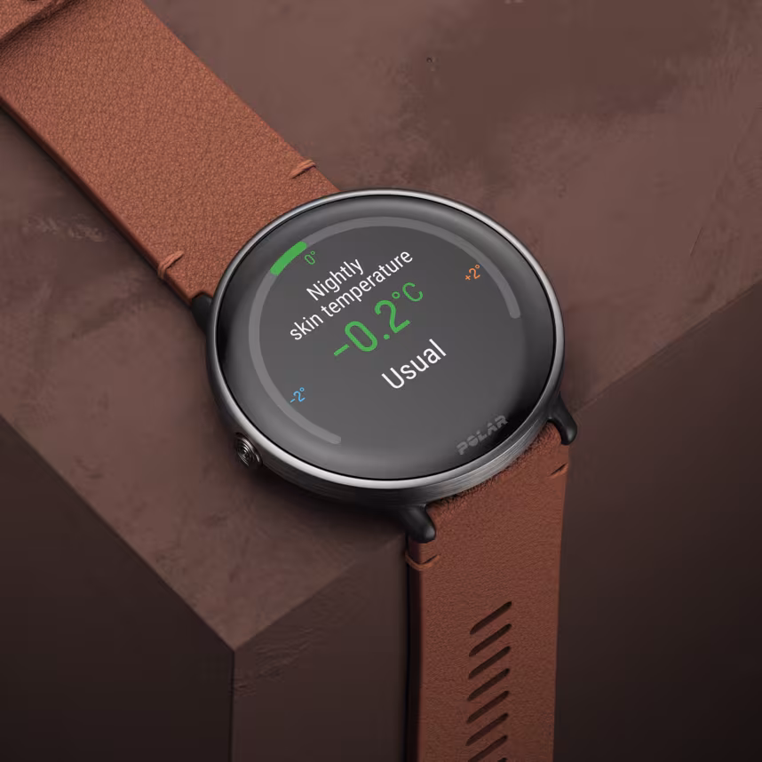 Polar Ignite 3 Titan bronze mit Lederarmband