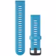 Garmin Band 22mm Silikon blau schiefergrau